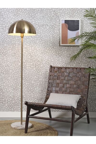 VİSENTE HOME Mermer Ayaklı Mantar Lambader