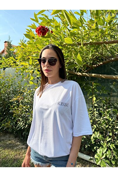 Basic Beyaz Oversize Tisort