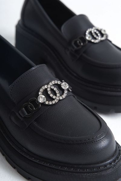 Buem Loafer natural elegant, cu model înalt și talpă luxoasă - pantofi Oxford confortabili cu cataramă