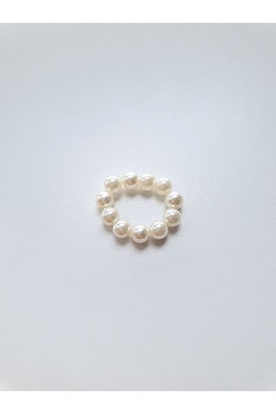 KARACA DESİGN Rubber Ring with Pearl 6mm