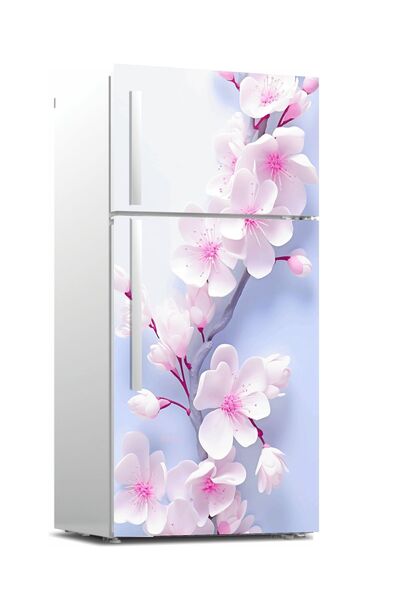 RENKLİ HOBBY Buzdolabı Kapağı Kaplama Sticker - Kapak Folyo Desen Kaplama