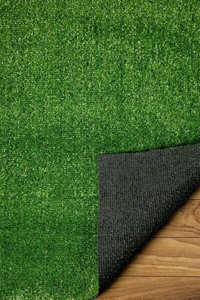 Valery Home Vl Dekoratif Premium Kalite Suni Balkon Bahçe Kaymaz Taban Çim Halı 7 Mm