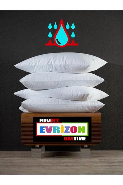 EVRİZON 4-Piece Liquid-Proof Pillow Protective Mattress Set