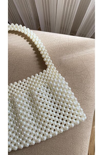 SAMSA Inci Çanta Boncuk Çanta Incili Boncuklu Çanta