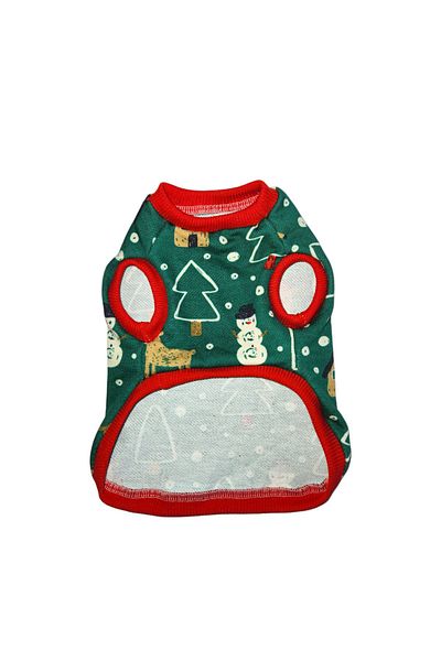 atelyu Cat Dog Suit Green Christmas Tshirt
