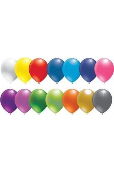 Firsat Ayi Opportunity Bear Mixed Color Metallic Balloon 12 Inch 100 Pieces