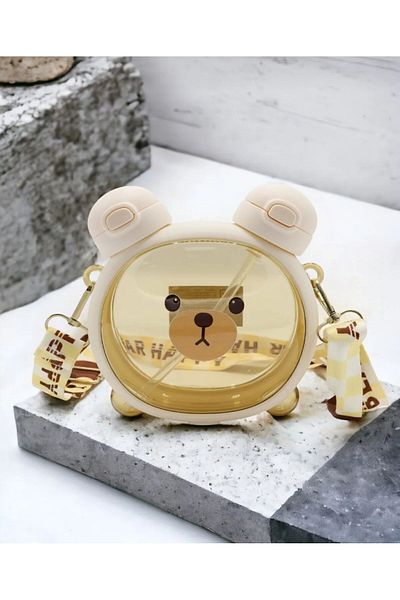 Luca Mia 750 ml Cute Teddy Bear Figured Water Bottle