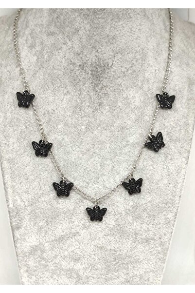 TUNA TAKI & AKSESUAR قلادة ويدنزداي على شكل فراشة، قلادة قوطية، قلادة ويدنزدا...