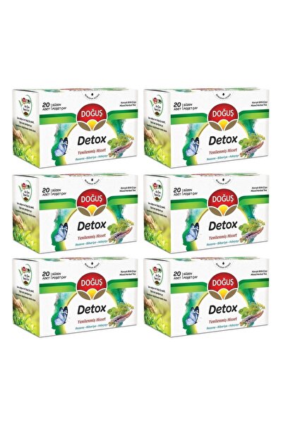 Doğuş Detox Süzen Poşet Çay 6x20'li / Rezene - Biberiye - Adaçayı