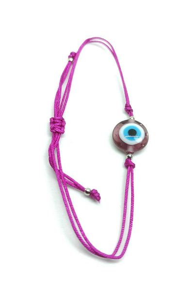 TUNA TAKI & AKSESUAR Handcrafted Imported Glass Evil Eye Bead Elevator Bracelet Model 2
