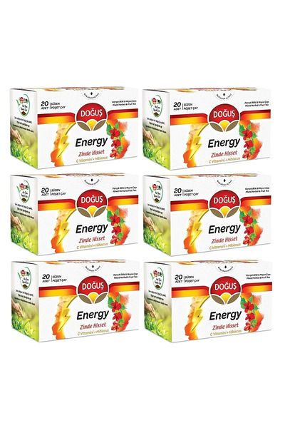 Doğuş Energy Filtered Tea Bag - 6x20 Vitamin C Hibiscus