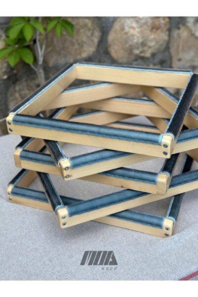 MOA Wood Moa 20*20 Telli Punch (PANÇ) Kasnağı (KILIF HEDİYELİ) Nakış Kasnak Ahşap Şase Tel Kare Kasnak