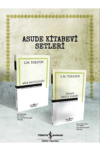 TÜRKİYE İŞ BANKASI KÜLTÜR YAYINLARI Aile Mutluluğu-İnsan Neyle Yaşar?-Lev Nik...