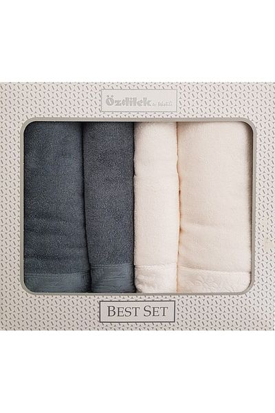 Özdilek Lirio Best Set Green Cream Σετ Τουρκικού Μπάνιου - Σετ Πετσέτες Özdilek