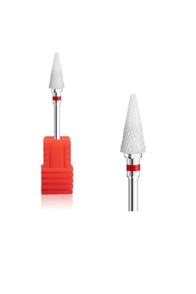 MİNİFİYONK Red Ceramic - Pointed Cone Shape Prosthetic Nail