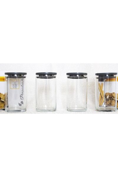 Paşabahçe Breakfast 730 Cc Storage Container Gray Lid Set of 4 43736
