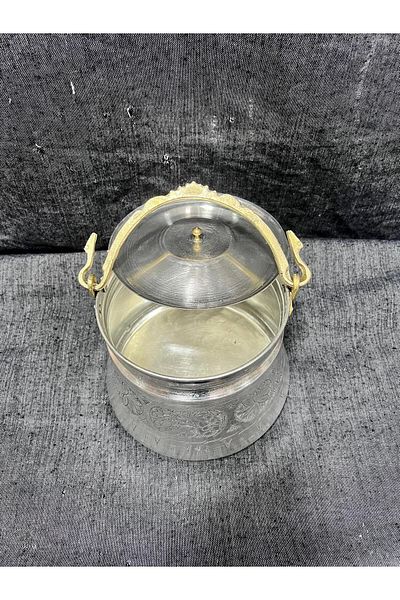CRALİCHE Craliche Copper Hand Embroidered Yogurt Bakraç Satıl Sitil Brewing Container Gaziantep