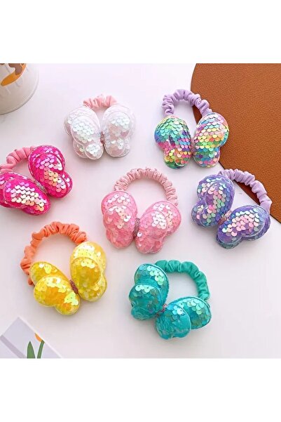 NİLZ Children's Rubber Buckle - Sequined Butterfly Figured, 1 Piece