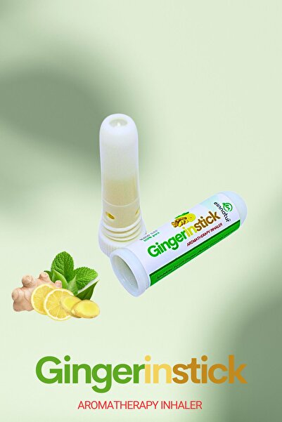 EinNatur %100 Saf Uçucu Yağ Karışımı Gingerinstick Aromaterapi Koklama Tüpü, Aromatherapy Inhaler