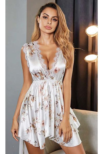 Bonnie Clyde Women's Patterned Fancy Nightgown F.024.Bonnie8331Clyde