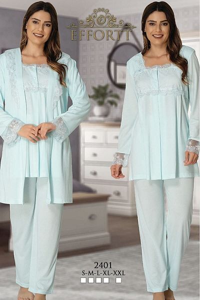 Effort Pijama Σετ πιτζάμες Zerre Baby Maternity μακρυμάνικο 3 τεμαχίων