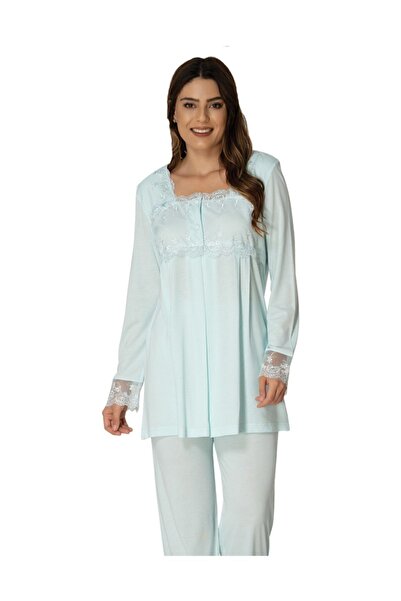 HAMİLE ÇARŞI Mayss Collections 2403 Set de pijamale de maternitate de culoare...
