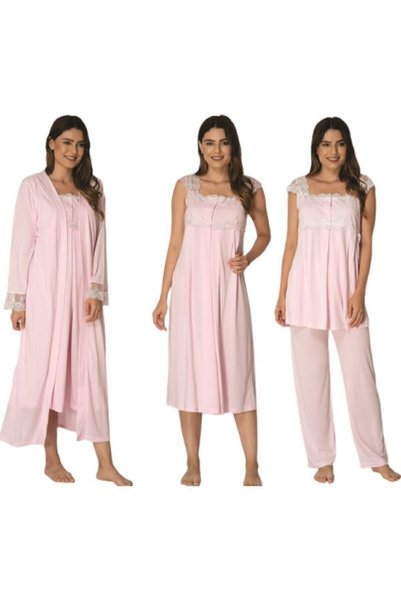 Effortt Maternity Maternity Nightgown with Dressing Gowns Set of 4
