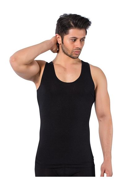 LÜXDRM Men's Black Luxury Drm Bamboo Tank Top 3900