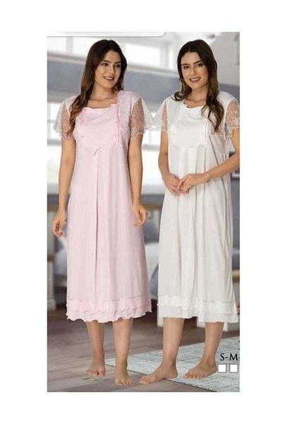Effort Pijama Νυχτικό Θηλασμού Μητρότητας Pink Effort