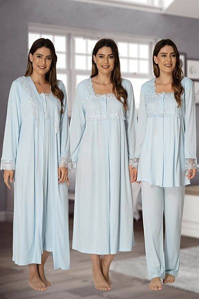 Effortt 2405 Blue Maternity Set