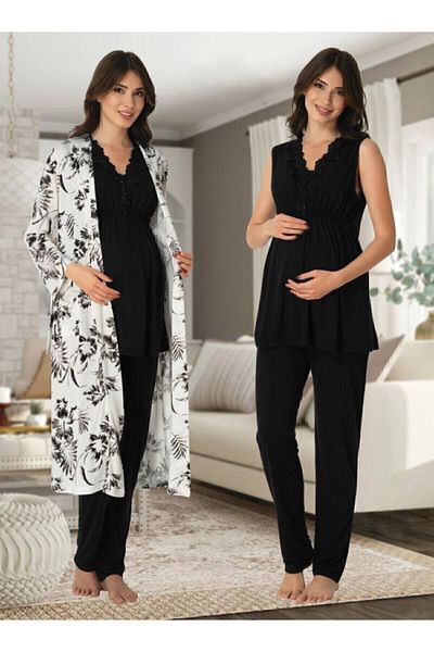 Effort Pijama Zerre Bebe Women's Maternity Maternity Pajamas Set Dressing Gown