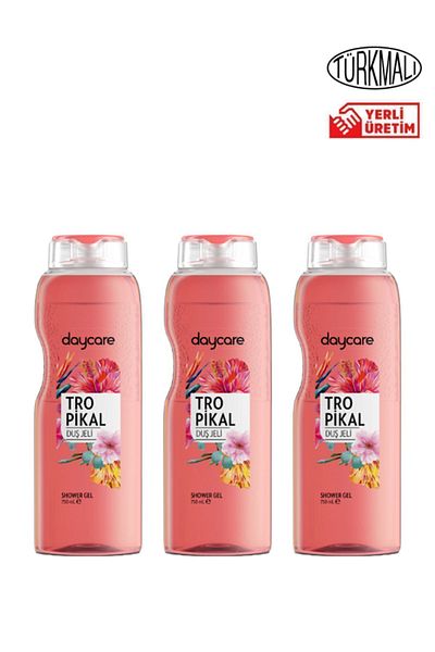 Daycare Daycare Tropical Shower Gel 750 ml x 3 Pieces