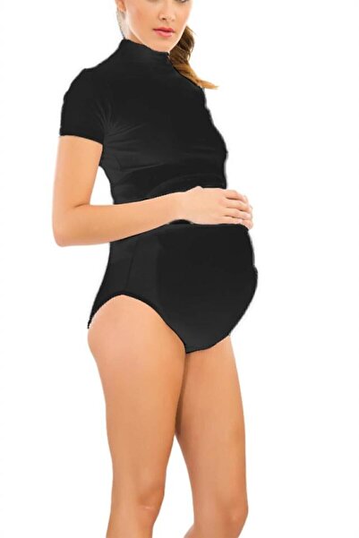 ByLohusa Чорні модальні бавовняні труси для вагітних