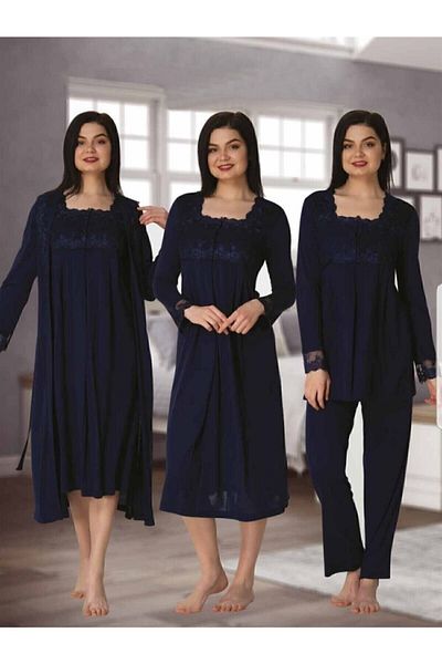 Effort Pijama مجموعة Zerre Bebe 2405l للحوامل مكونة من 4 قطع