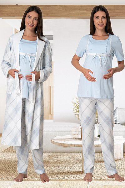 Effortt 6024 Set halat de pijama de maternitate