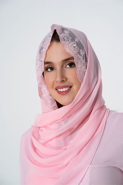 ByLohusa Effortt Pink Maternity Postpartum Chiffon Shawl
