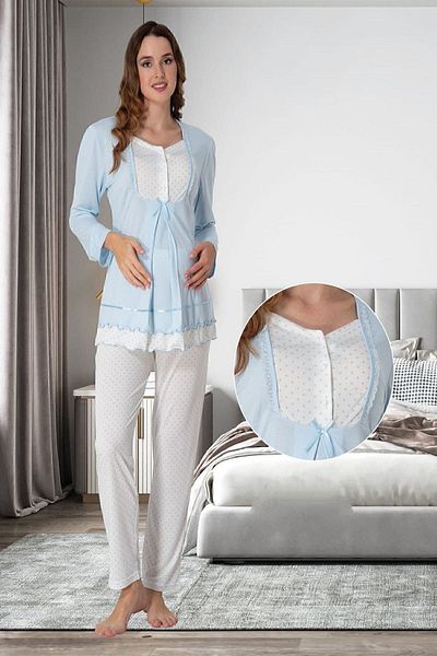 ByLohusa Set de pijama de maternitate Effortt