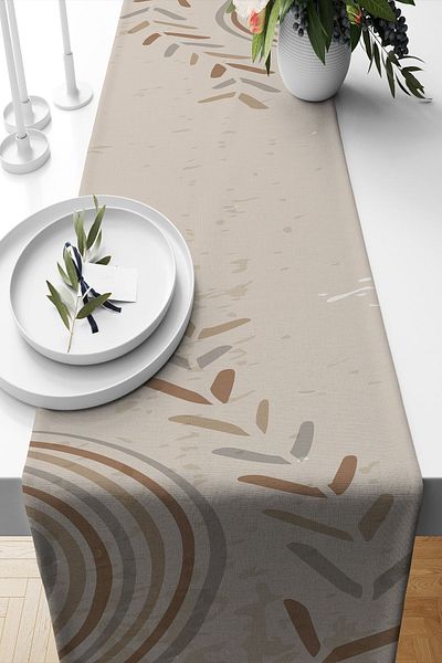 Belle Benoit Design modern Imprimat digital Cadou Decorativ American Service Runner 140x40 cm
