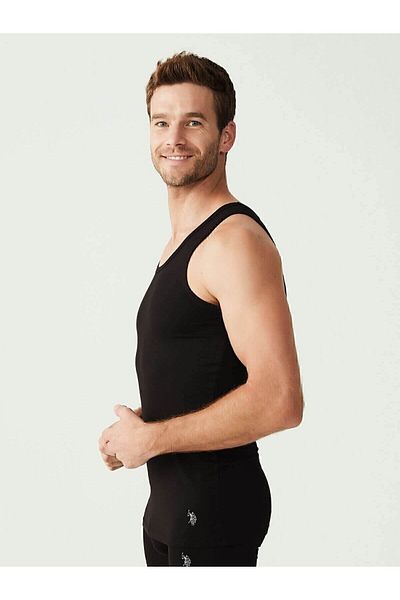 U.S. Polo Assn. 8Z.0T.18.A.8.G U.S. Polo Assn. Men's Melange 2 Pack Undershirt 8Z.0T.18.A.8.G