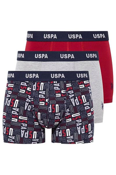 U.S. Polo Assn. Ανδρικό πολύχρωμο μπόξερ 3 συσκευασιών ZE8.0.T.A.5G0.R.OU.9.P.X10.KM. 07042024
