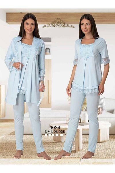Effort Pijama Set de 3 piese pentru maternitate Efortt cu caracteristică pentru alăptare