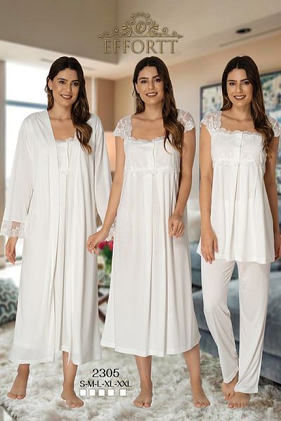 Effort Pijama مجموعة الأمومة بأذرع من الدانتيل
