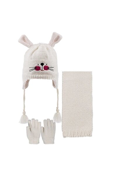Kitti 1-4 Years Girl's Scarf Beanie Gloves Set of 3