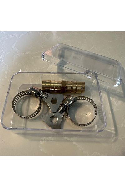 LİNWAY Metal Butterfly Hose Clamp - 2 Way Brass Connector (12mm-1/2')