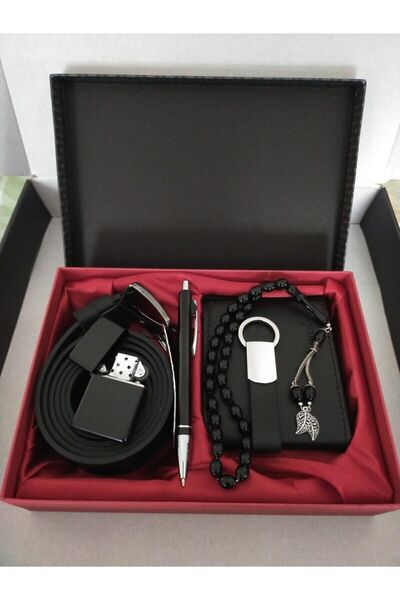 Hobi Tuning Babama Hediye Cüzdan Kemer Tesbih Çakmak Kalem Anahtarlık Seti