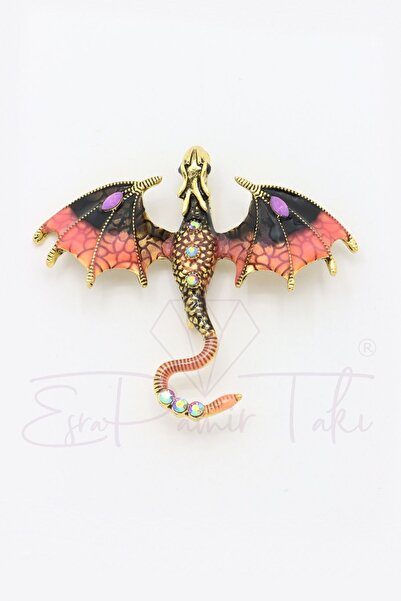 Esra Pamir Ejderha Broş Ve Kolye Ucu