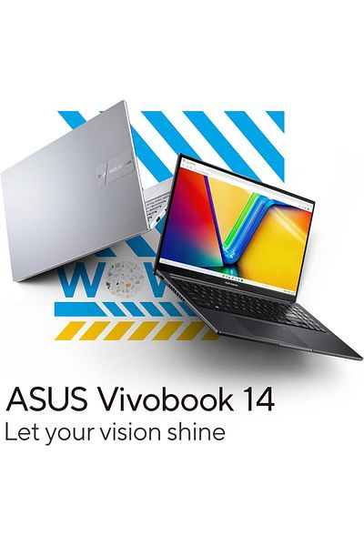 ASUS Vivobook 14 Slim Laptop, i5-1355U 8GB 512GB SSD, WIN11, 14", Backlit-Eng-Arb-KB X1404VA-NK114W