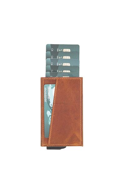 Bouletta Mondello Magic Leather Card Holder G19 Tan
