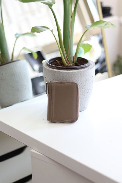 Moom Bag Γυναικεία θήκη για κάρτες από γνήσιο δέρμα Mink