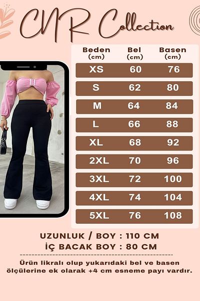 CNRCollection Women's Black Flexible Lycra High Waist Not Showing Inside Crepe Fabric Gathering Spaghetti Leg Leggings Pants